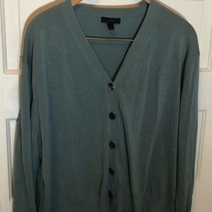 JCrew Vneck Button Down Sweater